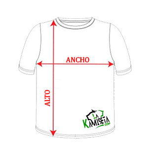 guia-de-tallas-camiseta-manga-corta-personalizada
